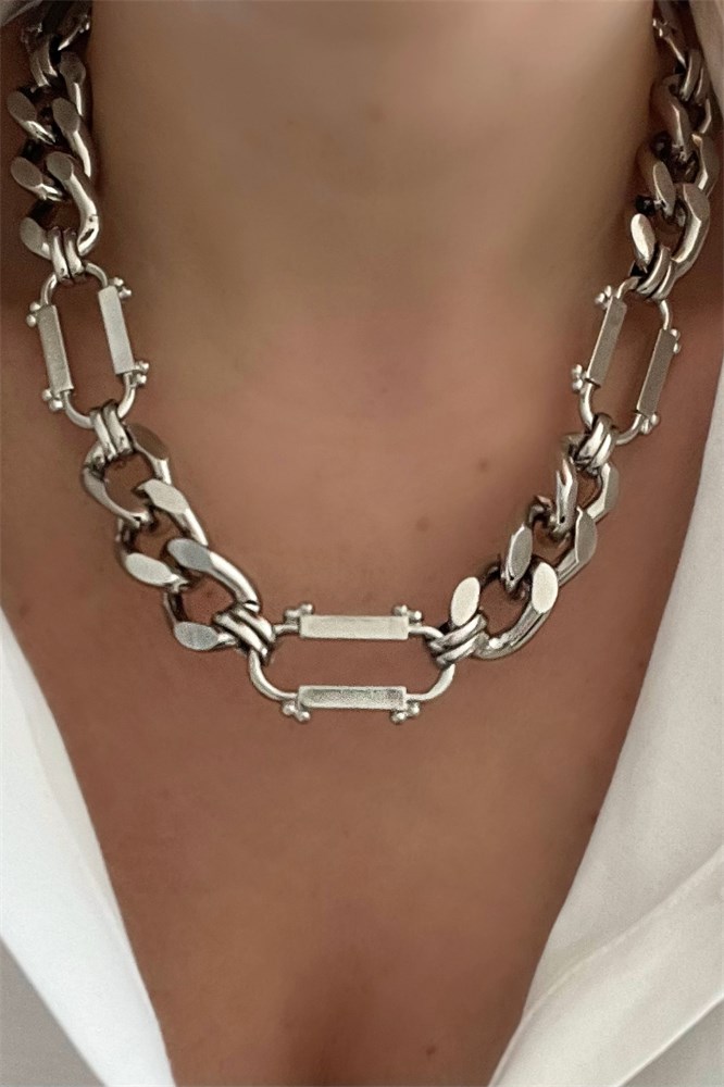 COLAR PRATEADO ELOS SARD MARIANA DIAS-1097380291