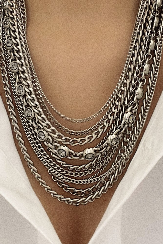 COLAR PRATEADO MIX KAL SILVER MARIANA DIAS-1136579023