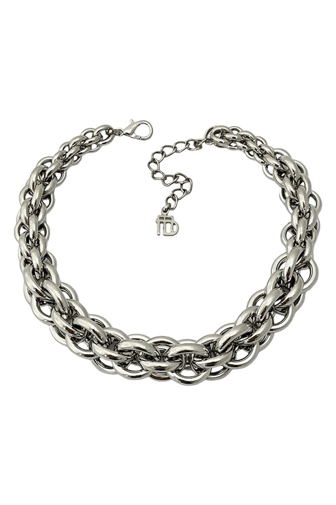 COLAR PRATEADO MAXI NIVA MARIANA DIAS-580582512