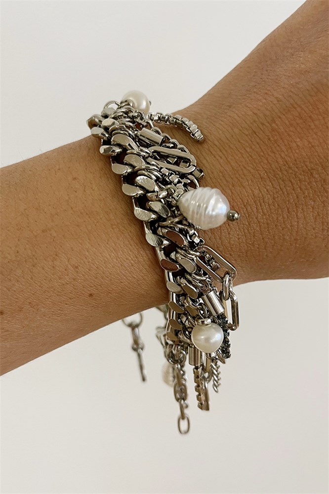 PULSEIRA PRATEADA PÉROLA MICHI MARIANA DIAS-1293700846