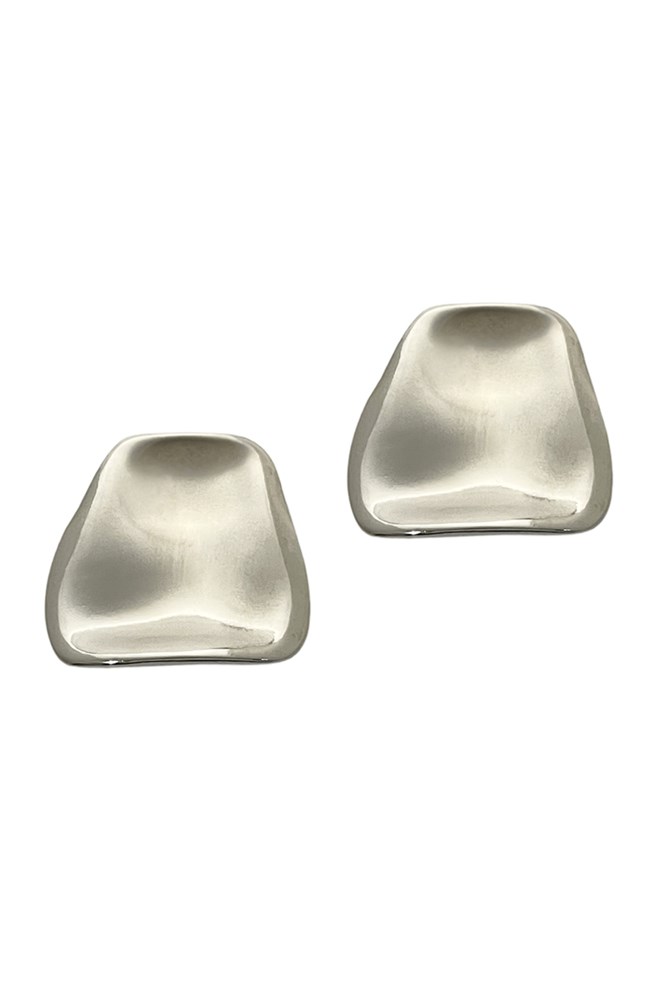 BRINCO PRATEADO TRAPÉZIO ELIN MARIANA DIAS-54366290