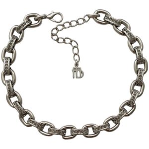 COLAR PRATEADO ELOS C/ BRILHO SEY MARIANA DIAS