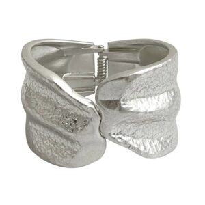 BRACELETE PRATEADO MAXI TEXTURA MERO MARIANA DIAS