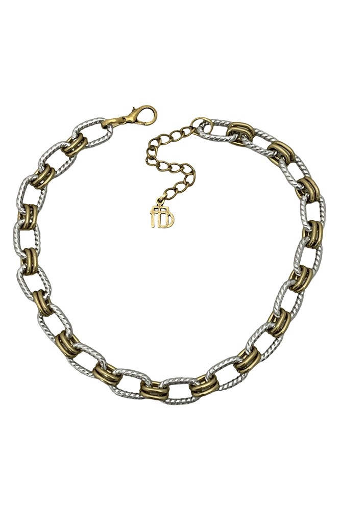 COLAR BICOLOR ELOS AURINE MIX MARIANA DIAS-751111832