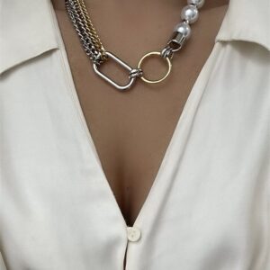 COLAR BICOLOR MIX+PÉROLAS COULD MARIANA DIAS