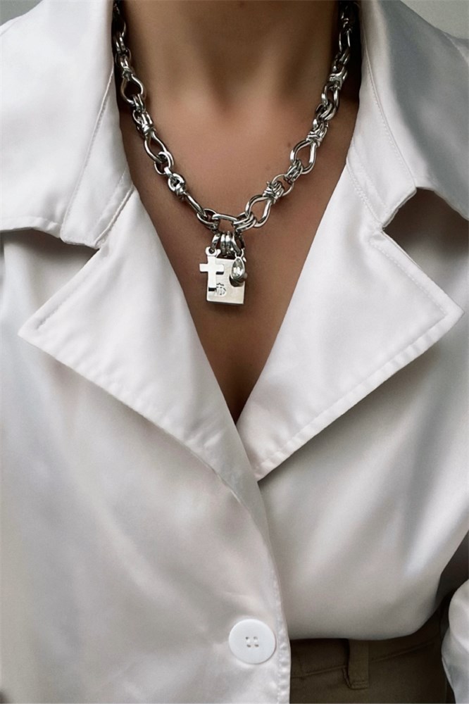 COLAR PRATEADO LEDER MARIANA DIAS-407339982