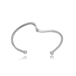 BRACELETE RÓDIO CURVADO E TORCIDO