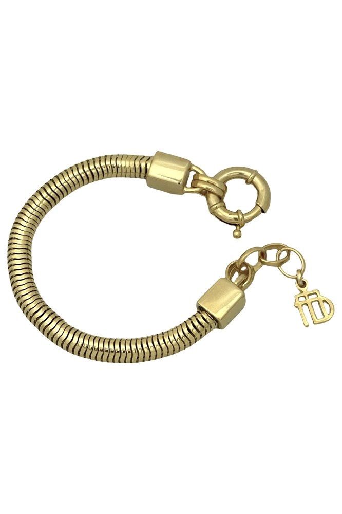 PULSEIRA DOURADA SNAKE ELARE GOLD MARINA DIAS-347966711