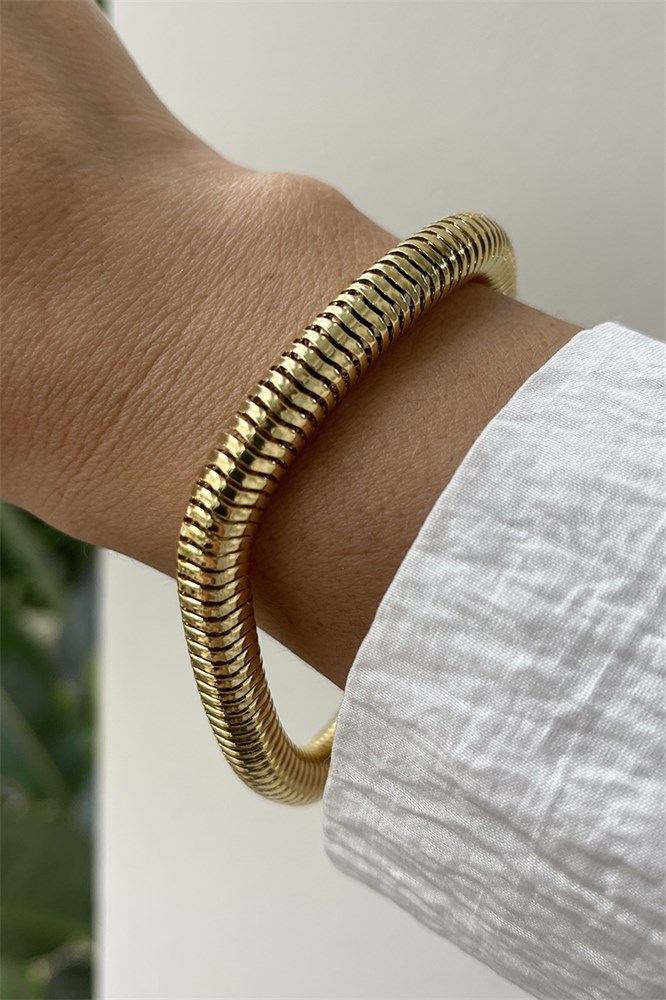 PULSEIRA DOURADA SNAKE ELARE GOLD MARINA DIAS-556141868