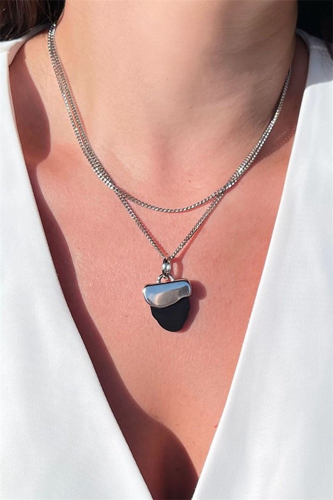 COLAR PRATEADO LONGO NOZ NERI MARIANA DIAS-2091182033