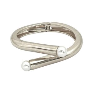 BRACELETE DOURADO 2 PÉROLAS SANYA MARIANA DIAS