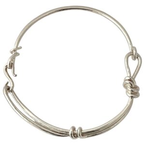 COLAR PRATEADO ARO NÓ ARLA CHOKER MARIANA DIAS