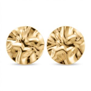 BRINCO DOURADO CIRCULO MEDIO AMASSADO