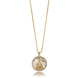 COLAR DOURADO NSS SNRA CRAVEJDO CIRCULO