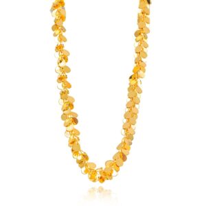 CHOKER MEDALHAS GOTAS DOURADO