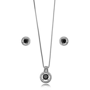 CONJUNTO REDONDO CRAVEJADO BRANCO ONIX