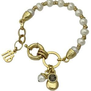 PULSEIRA DOURADA PÉROLAS LEZIEN MARIANA DIAS